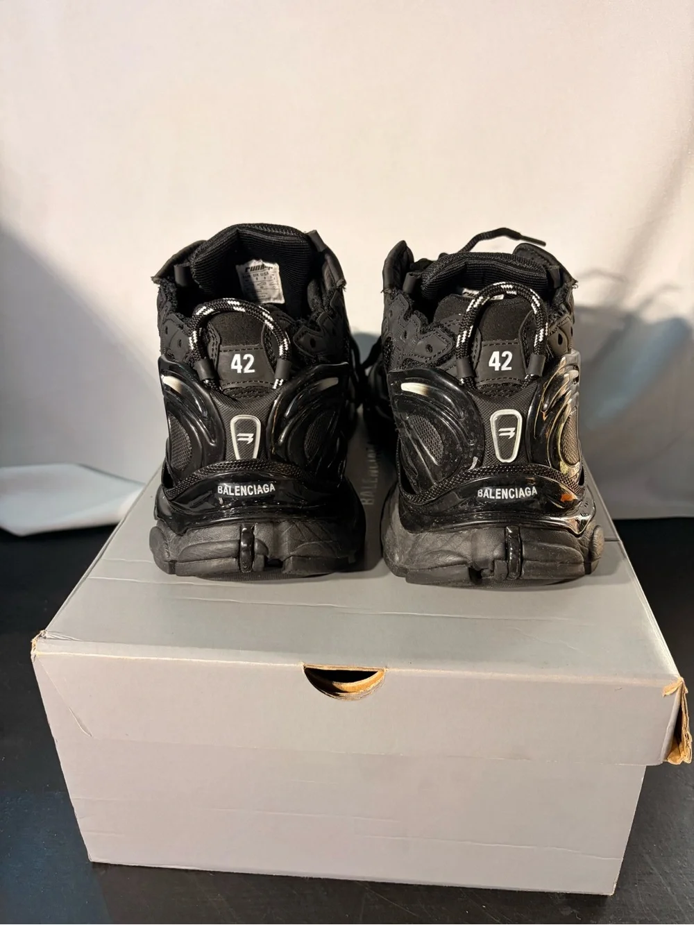 Men's All-Black Performance Mesh Trainer Balenciaga